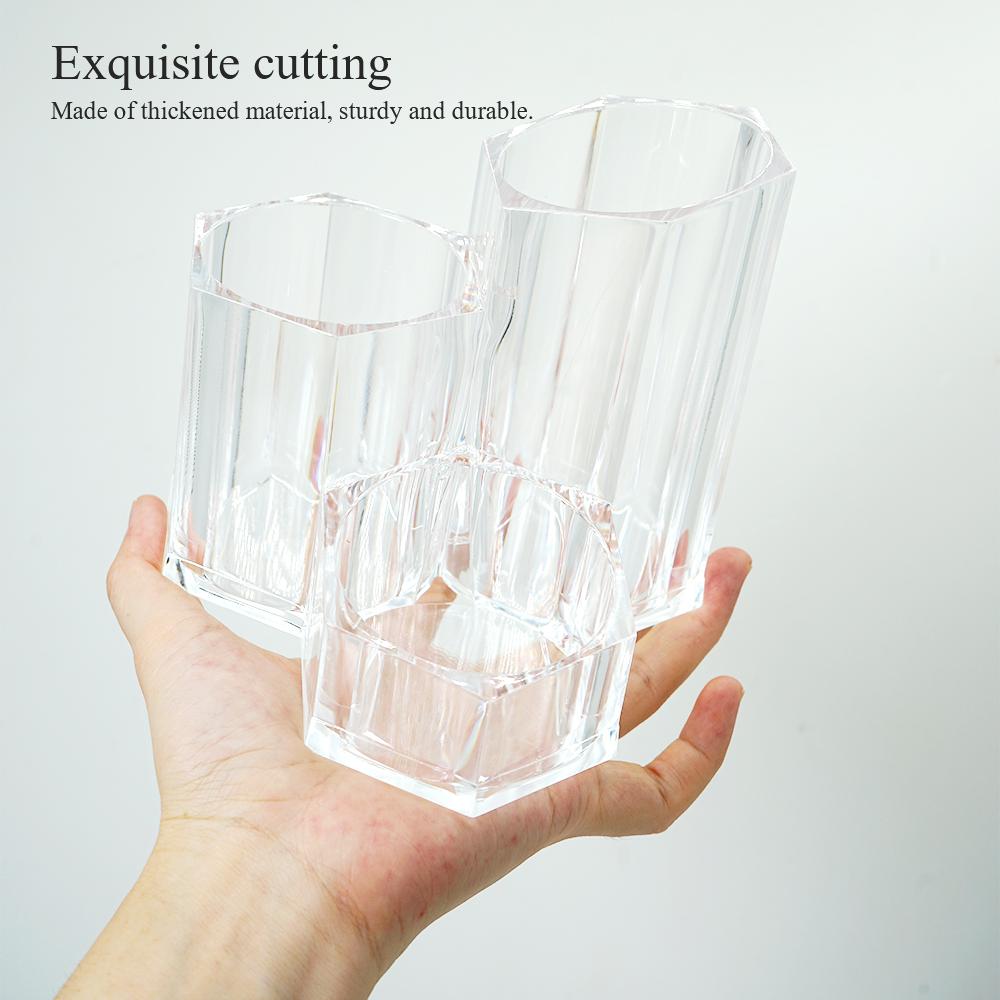 Ruj pentru machiaj Suport pentru stilou Suport de depozitare transparent Cutie de depozitare pentru cosmetice de birou Birou de birou Cutie acrilică Acasă