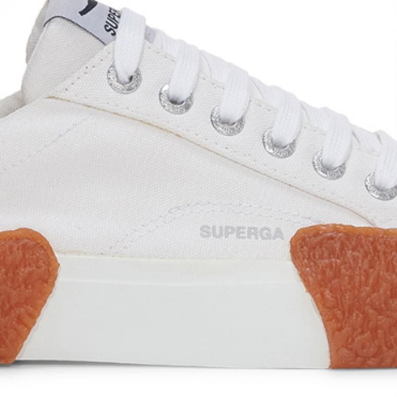 Superga 2660 Streifen Großer Bumper Weiß S2137cwa0r