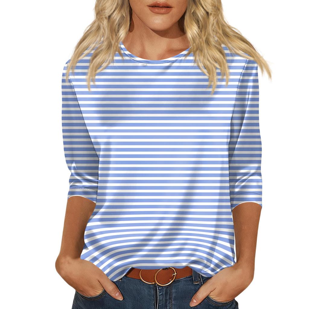 Blus För Kvinnor Festlig 3/4 Långärmad Skjortor Affärs Casual Outfit Toppar