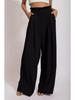 2025 Summer Fashion Casual Solid Color Women's Long Pants