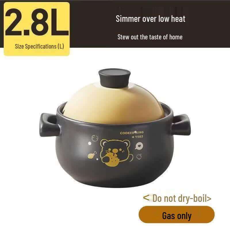 COOKER KING Lele Bear Ceramic Casserole Pot