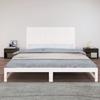 VidaXL Tête de lit murale Blanc 204x3x90 cm Bois massif de pin 824879