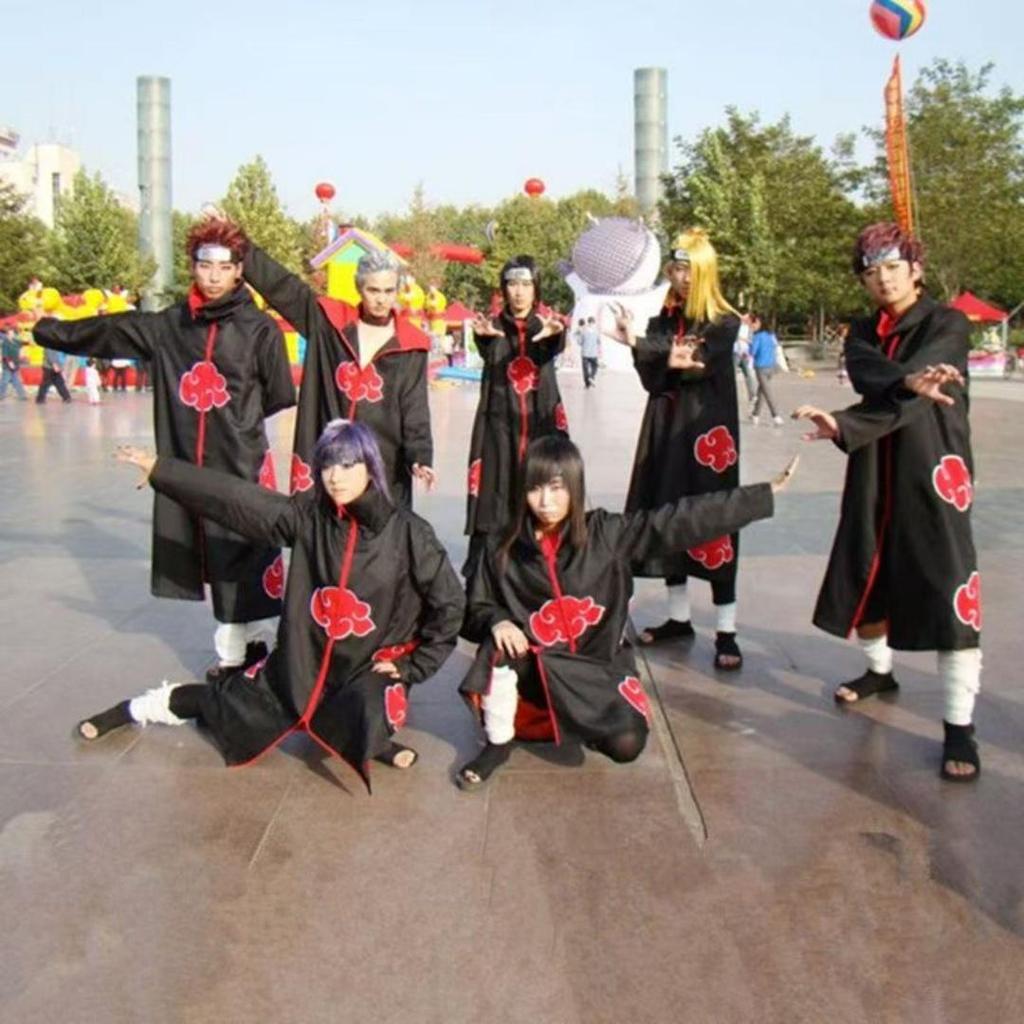 Uzumaki Akatsuki Cosplay Garçons Filles Uzumaki Veste Pantalon Bandeau Perruque accessoires Enfant Uniforme Kunai Halloween Costume