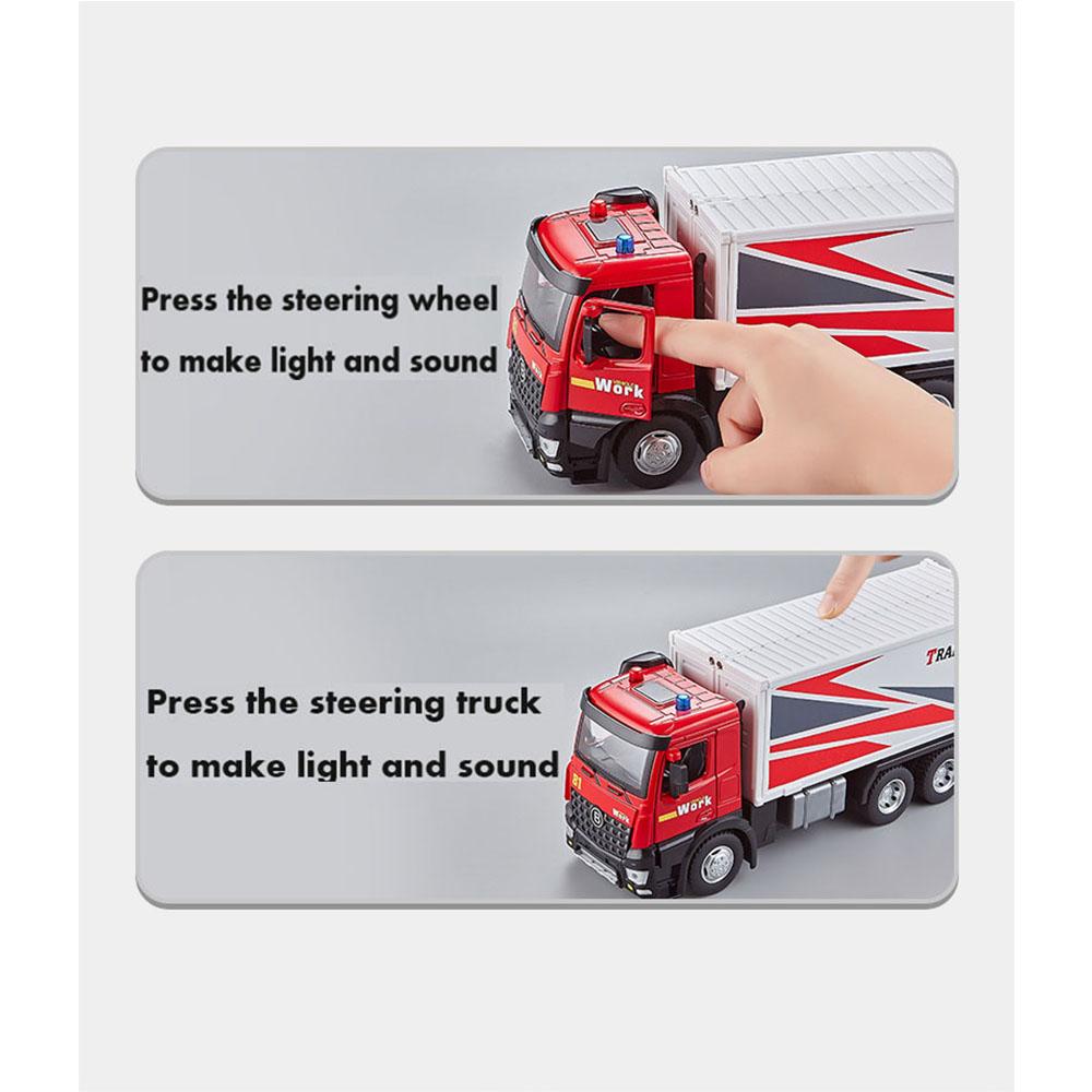 1/24 Scale Run-off Model Truck Type Large Unit Box, Container Car Games, Original Content Prize Games,