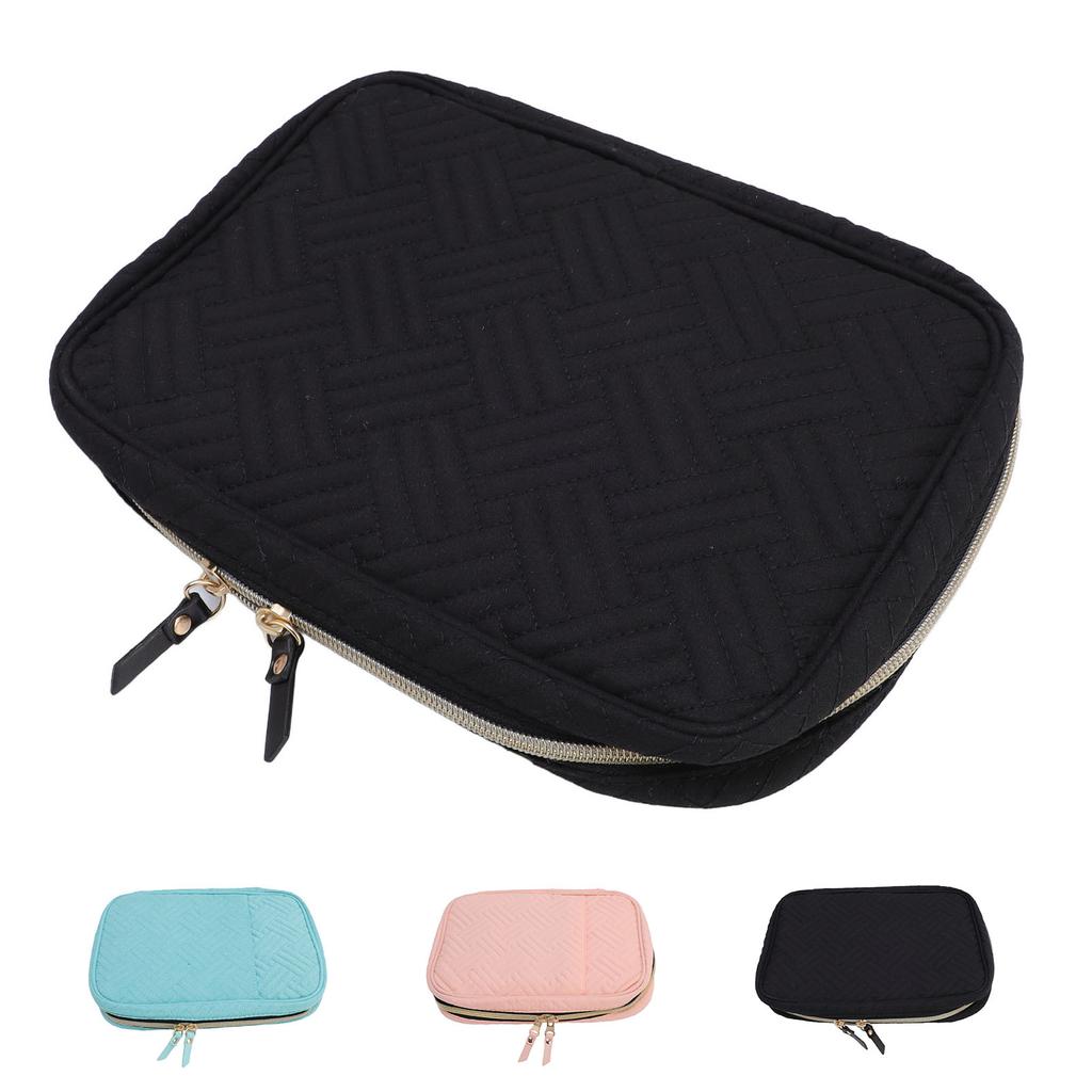 Jewelry Travel Case Ring Binder Storage Book with Clear Pockets Zippered Organizer for Necklace Earr