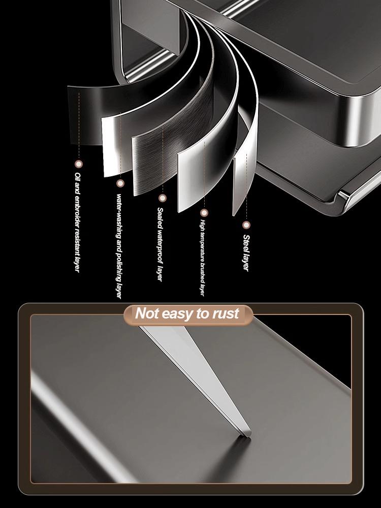 Wall Mounted Shelf Storage Wall Organizer Storage Shelves Punching Rack For Bathroom Kitchen Storage & Organization Hardward