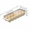 Stackable Egg Storage Holder Space-Saving Fridge Egg Organizer Refrigerator Egg Tray  Home