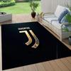 Juventus Football Club Flannel Pattern Square Carpet,Area Rug,Carpet Rug for Living Room Bedroom Sofa Playroom Decor,Non-slip Floor Mat