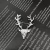 Stylish 'One Deer Has You' Silver Animal Brooch – High-End Fashion Clothing Accessory