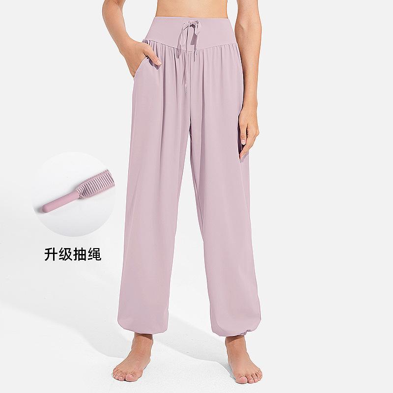 

Sweatpants Loose casual women s thin, breathable, quick-drying running dance, thin fitness clothes, sweatpants, yoga pants S