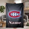 Montreal Canadiens Benutzerdefinierte Flanelldecken Weich Warm Gemütlich Überwürfe für Wohnkultur Feiertagsgeschenke