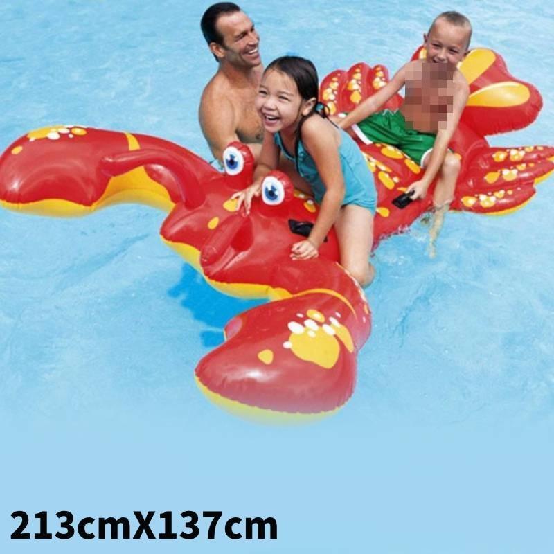 Intex Pvc Inflatable Ride-on Animal Swim Floats For Kids And Adults With Fun Designs