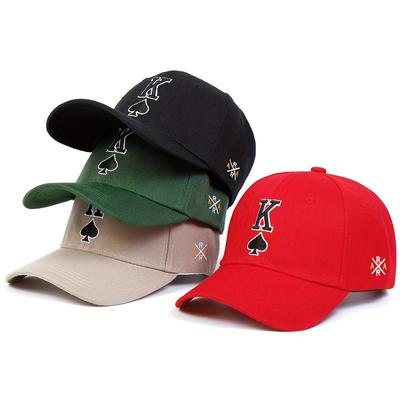 Módní Hip Hop Písmeno K Výšivka Baseballová čepice Hip Hop Snapback Klobouky Golfové čepice Venkovní sporty Volný čas Čepice Táta čepice