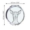 Peruvian Hairless Dog, Peruvian Viringo – Pocket mirror with a dog, personalized mirror for a purse | Art-Dog
