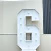 1Pc 92CM Light Up Digital Marquee Frame Number 0-9 KT Board With Bracket Party Decorative Light Birthday Party Anniversary Decoration