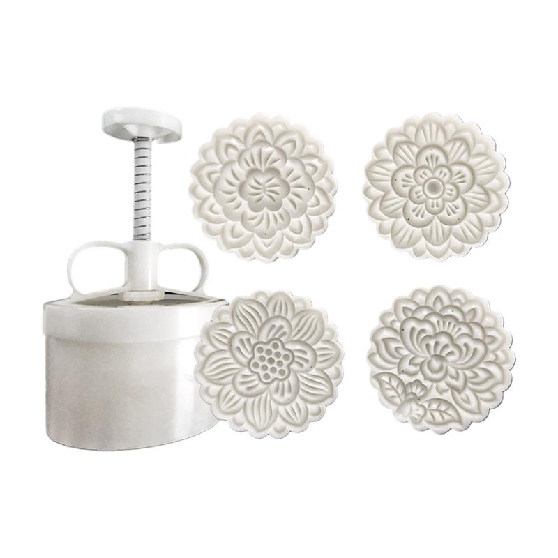 

Flowers Shape Moon Cake Mould Exquisite Flower Bath Bombs Pastry Tool Kitchen