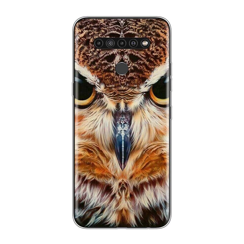 Camouflage Owl Animal For LG V60 V50S V50 G8X G8S G8 G7 ThinQ 5G K61 K51S K41S K30 K20 Q60 Q9 Soft Phone Case