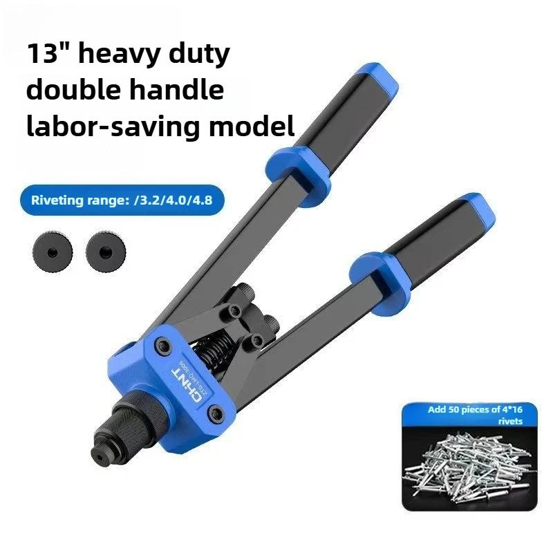 DIY Automotive Nose Piece Nut Rivets Manual Riveting Tool Hand Riveter Set Blind Gun