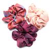 QinGoo Stylish Pink Scrunchie Hair Hair Accessory for Korean 1 Piece Tie, Adults, Cute, Style, (Pink)