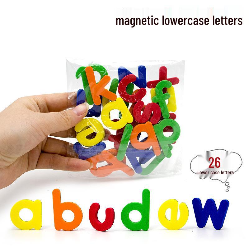 

Colorful Magnetic EVA Letters & Numbers: Educational Whiteboard Stickers for Kids.