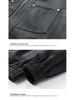 Men's PU Leather Jacket - Versatile Solid Color for Spring and Autumn