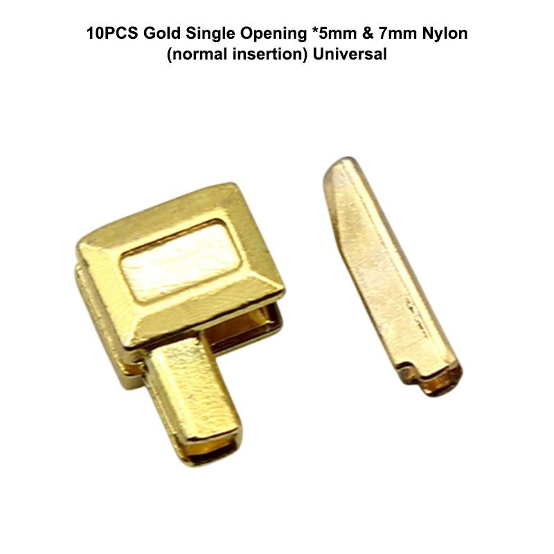 10Pcs Set Premium Metal Zipper Heads Gold Silver Bronze Black - Durable Smooth For Diy Clothing Luggage Repair