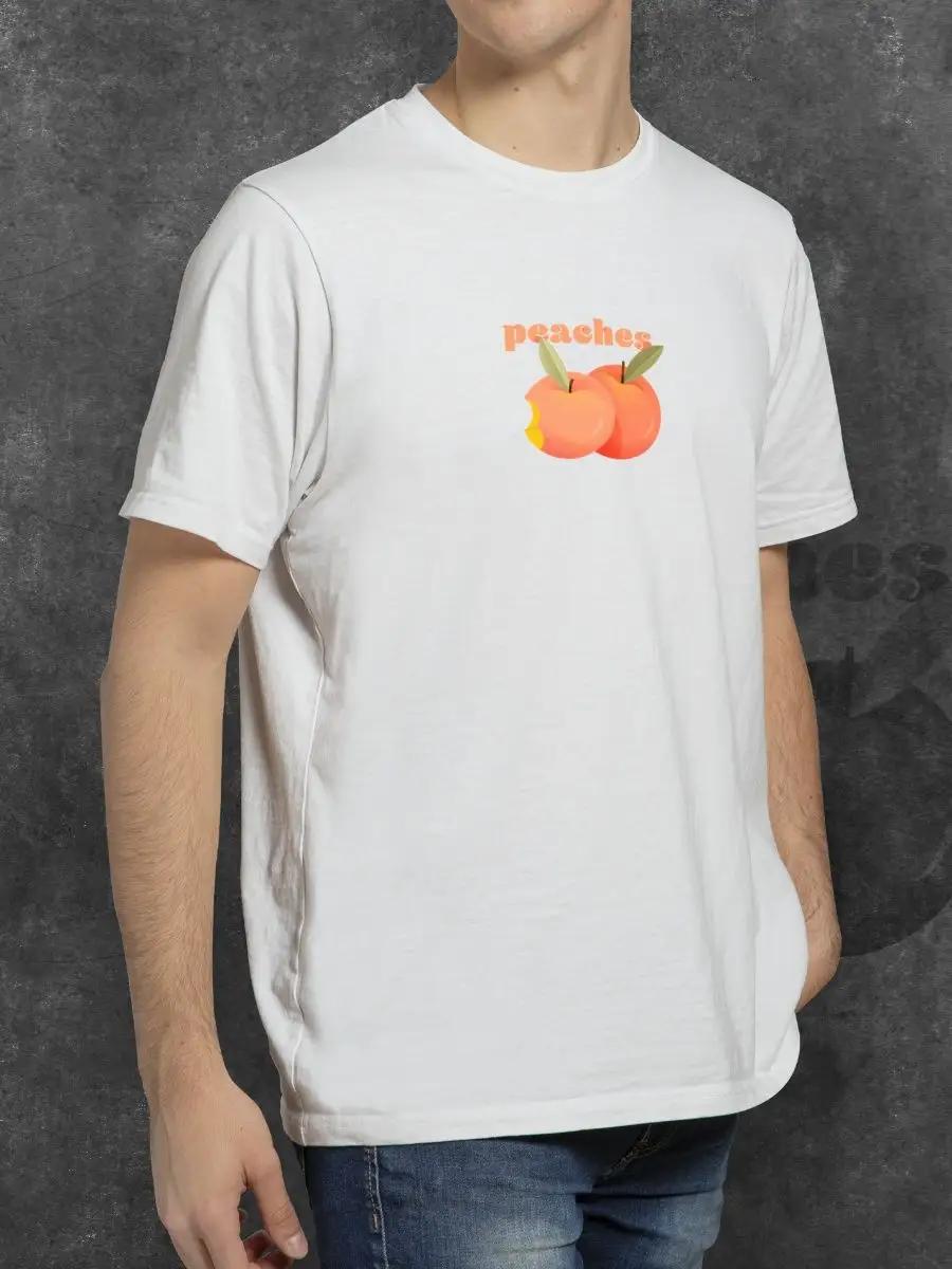 Смешная вкусная персиковая футболка 2XL