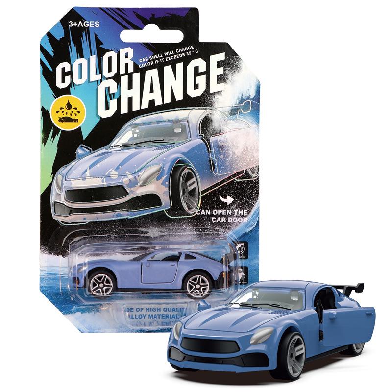 Water-Reactive Color-Changing Alloy Racing Car Model 1:60 Pull-Back Toy for Boys