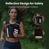 Running Vest for Women Men, Adjustable Waistband Running Hydration Vest with 500ml Hydration Bottle ,Breathable Reflective Running Vest for Trail