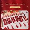 Wedding Door Handle Pendant: Bridal Xi Character Ornament for Groom's Bedroom and Bride's New Room Decoration