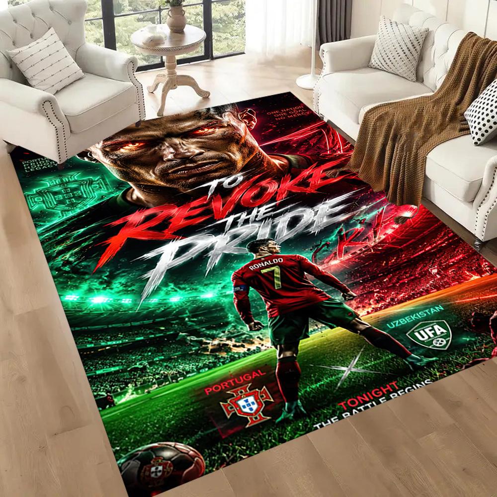 Cr7 Speed Power Legend Square Rugs Are a Great Choice for Living Rooms, Bedrooms, Home Décor, and As Gifts.
