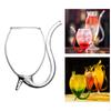 Glass Drinkware with Built-in Straw Glassware Crystal Drinking Goblet Housewarming Gift