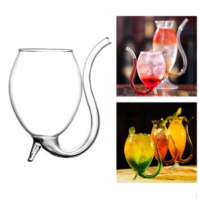Vasos para Bebidas con Pajita Integrada Vasos de Vidrio Copa de Cristal para Beber Regalo de Inauguración