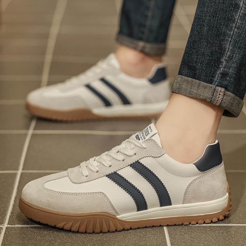 Fashion Lightweight Fashion Skate Shoes for Men  2025 New Men's Casual Lace-Up Sneakers Breathable Male Flats Comfortable Walking Shoes