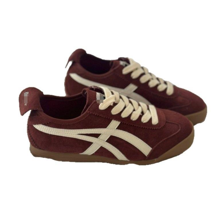 Retro Sports Flat Shoes Women's 2025 Autumn Explosion Versatile Soft-soled Sports and Leisure Board Shoes Comfortable Moral Training Shoes Tide