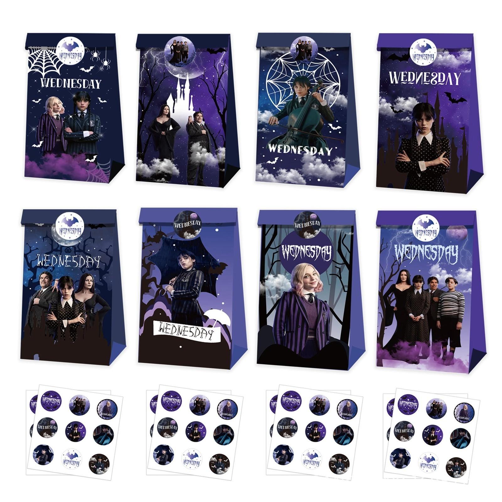 

Пакет Плоский Рот Подарочный Пакет Наклейка Четыре Стиля Восемь Узоров 12 Бумажных Пакетов 18 Наклеек Праздничные Подарочные Пакеты One Size белый