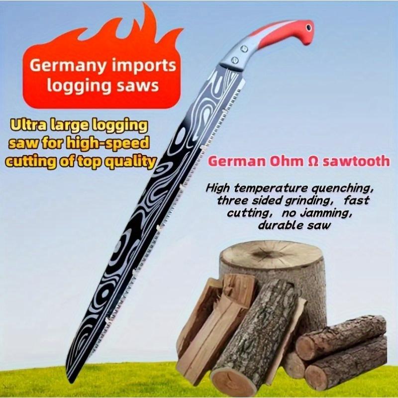 Damašková řezací pila, ruční zahradní pila, venkovní pila na těžbu dřeva, nástroj Tree Magic Tool, prořezávací pila, rychlá ostrost, zahradní prořezávání, ovocné stromy