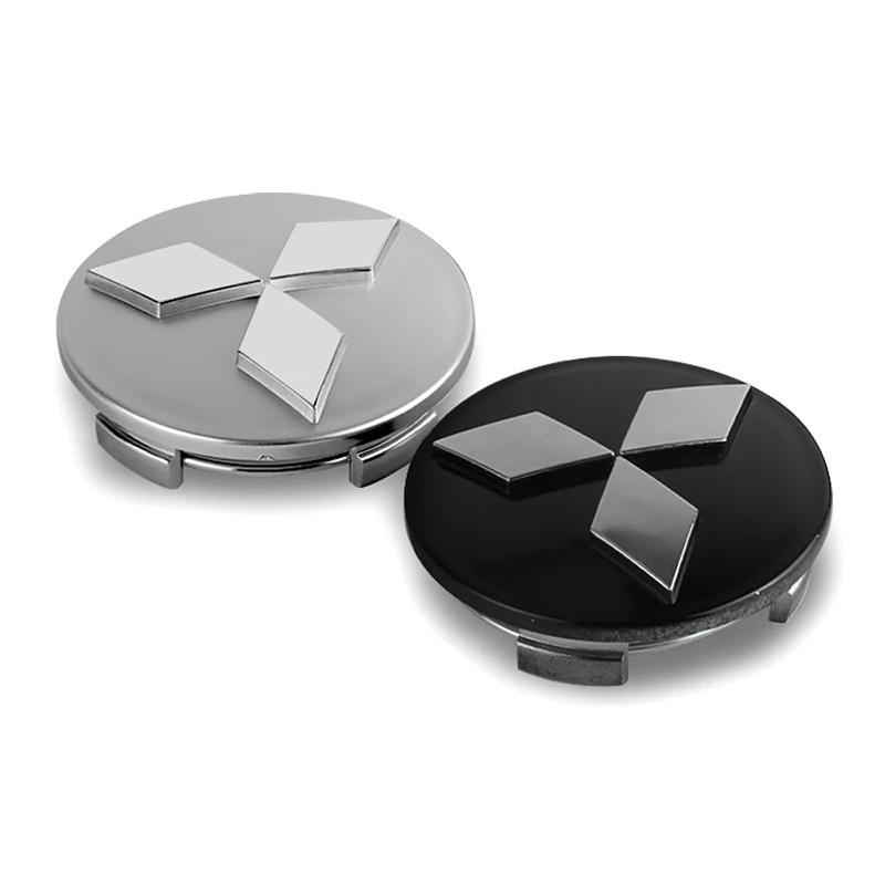 4 Bucăți 60MM Embleme Auto Capace Centru Jantă Auto Capac Jantă Pentru Mitsubishi Outlander Lancer 10 9 ASX RALLIART Eclipse Pajero