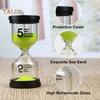 FLH 6 Pcs/Set 1/3/5/10/15/30min Sand Clock Sandglass Hourglass Timer School Kids Game Decor