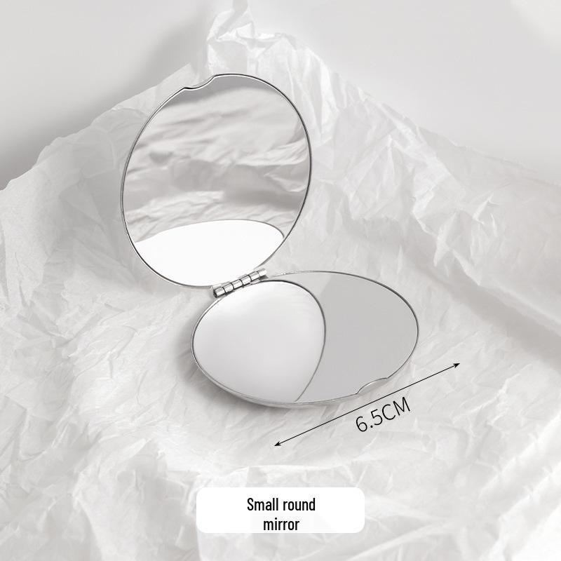 

Двустороннее складное зеркало для макияжа из нержавеющей стали – Портативное, Ударопрочное, Карманное откидное со подставкой.