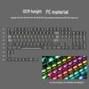 Teclas para teclado mecánico Lofree PC 75/98: juego de teclas negras totalmente transparentes