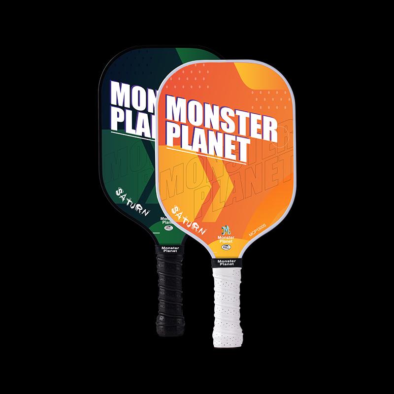 Monster Planet Saturn Series Carbon Fiber Pickleball Paddle Set 396mm/196mm/13mm