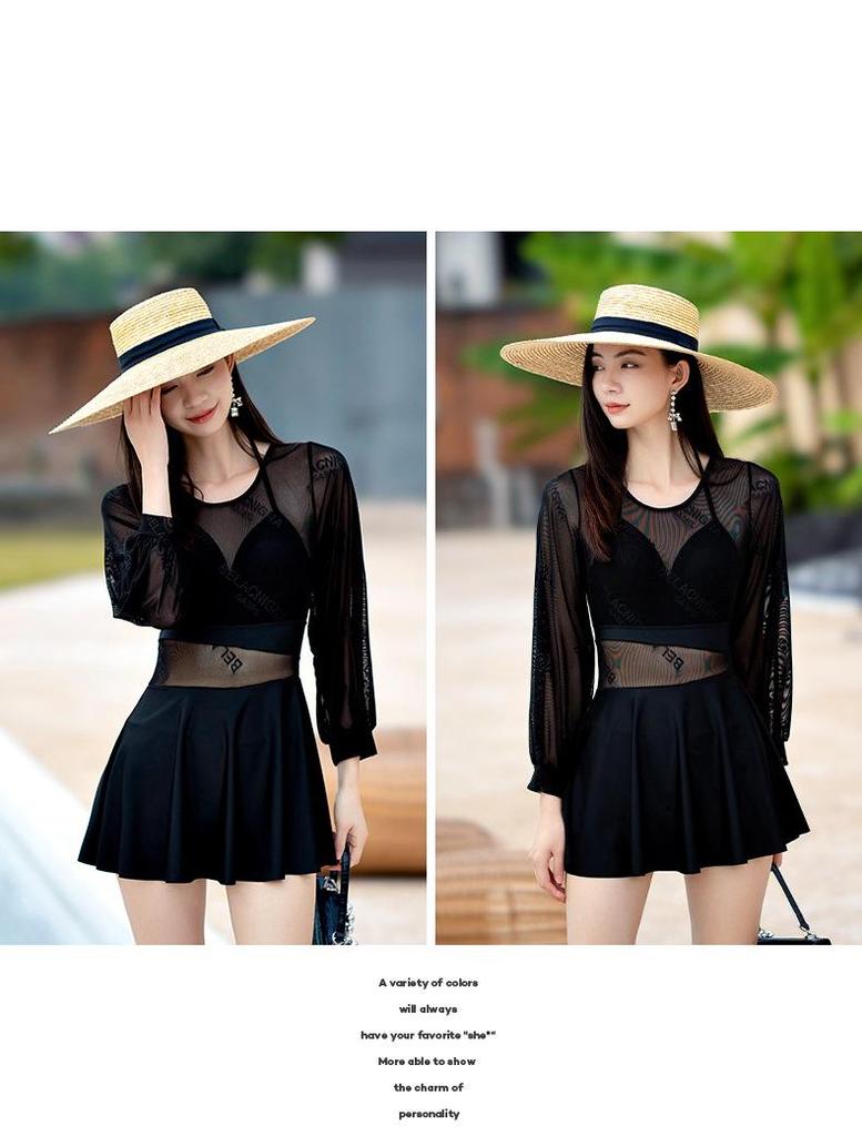 Xigeer Women's One-Piece Halterneck Slimming Swimsuit - 2023 Korean Style