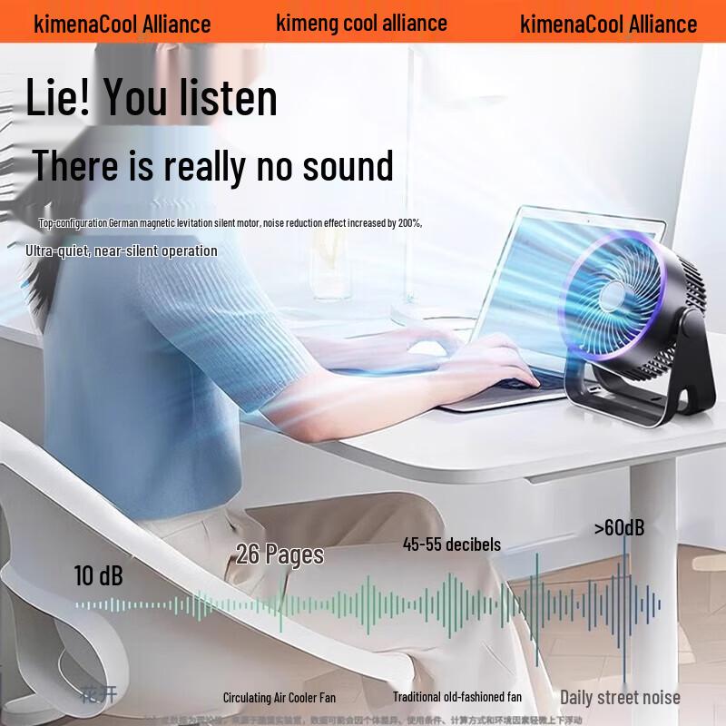 Coolmeng USB Desktop Mini Air Circulation Fan