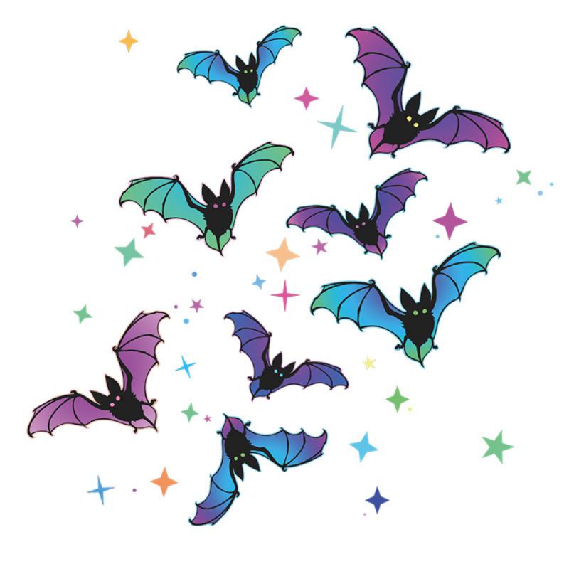 Luminous Bat Wall Stickers Glow In The Dark Wall Art Decals Cartoon Cute Stickers For Boy Children's Room Living Room Decor