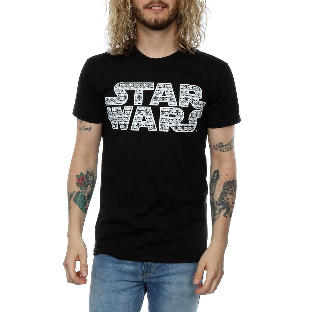 Star Wars Mens Force Awakens Stormtrooper Logo T-Shirt