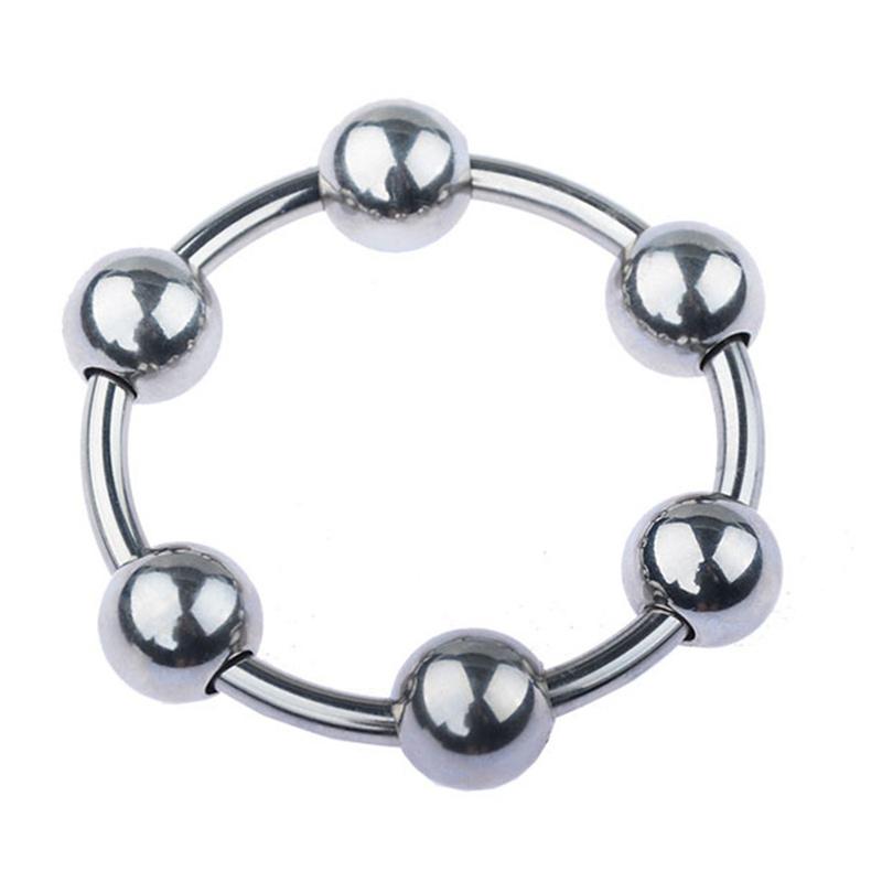 Metal Penis Ring Sex Toys For Men Male Delay Ejaculation Stainless Steel Cock Ring Glans Stimulator Sex Increase Orgasm 6 Sizes