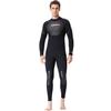 Men's 3mm Neoprene Full-Suit Wetsuit for Diving, Surfing, and Fishing, One-Piece Back Zip, Classic Style, Size L