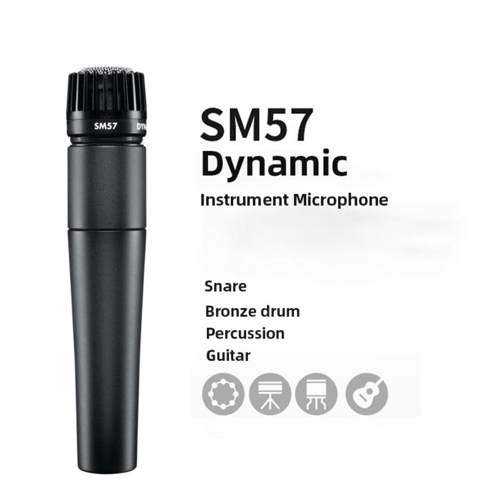 

Dyanmic SM57 Профессиональный микрофон Гиперкардиоидный SM57 Проводной микрофон SM57 Динамический микрофон Пение