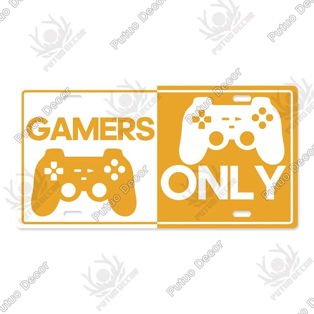 

Декор Putuo, предупреждение, игровая зона, жестяная вывеска, номерной знак, металлический винтажный постер для мужчин, пещера, паб, клуб, парк, настенный художественный декор 5.9x11.8inch